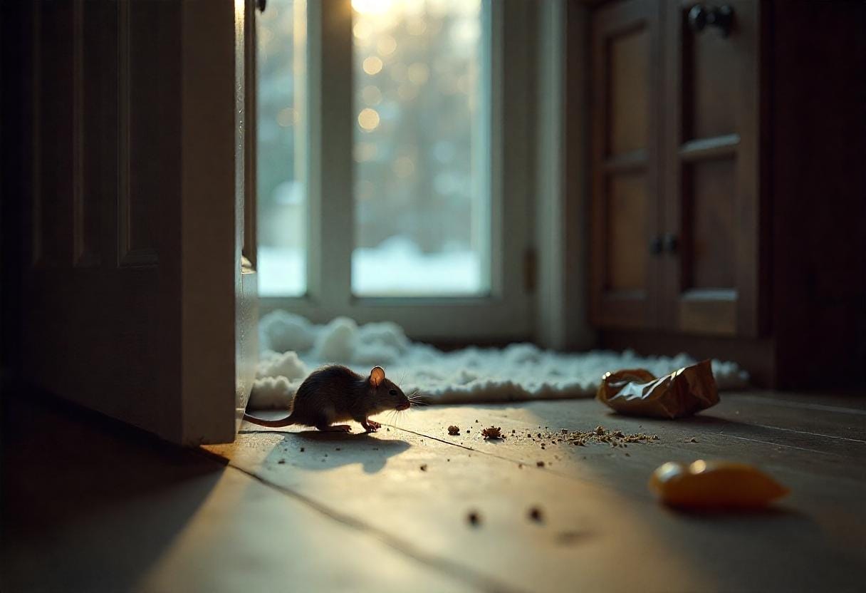 Mice are going to be seeking warmer shelter